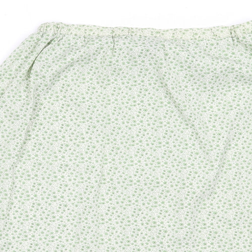 SheIn Womens Green Floral Polyester Flare Skirt Size XS