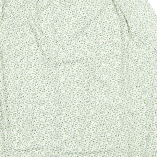 SheIn Womens Green Floral Polyester Flare Skirt Size XS