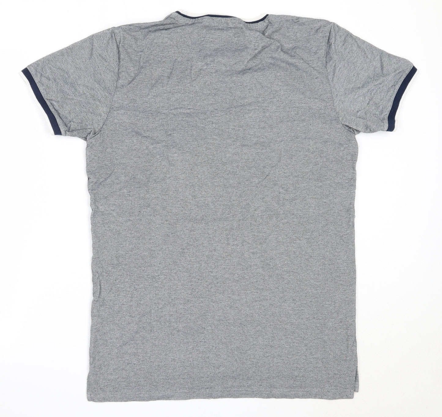 Nanny State Mens Blue  Cotton  T-Shirt Size L Round Neck