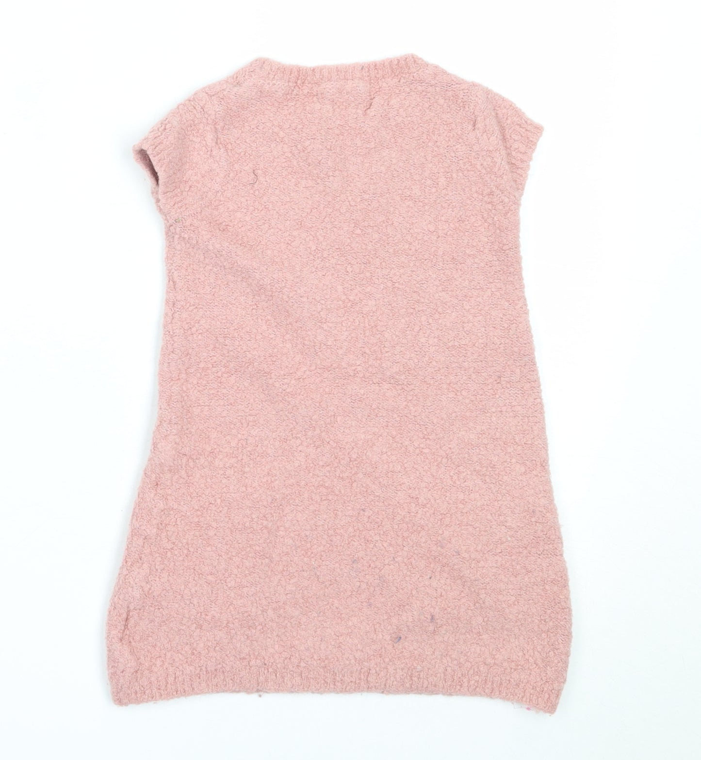 NEXT Girls Pink  Acrylic Shift  Size 3-4 Years  Round Neck