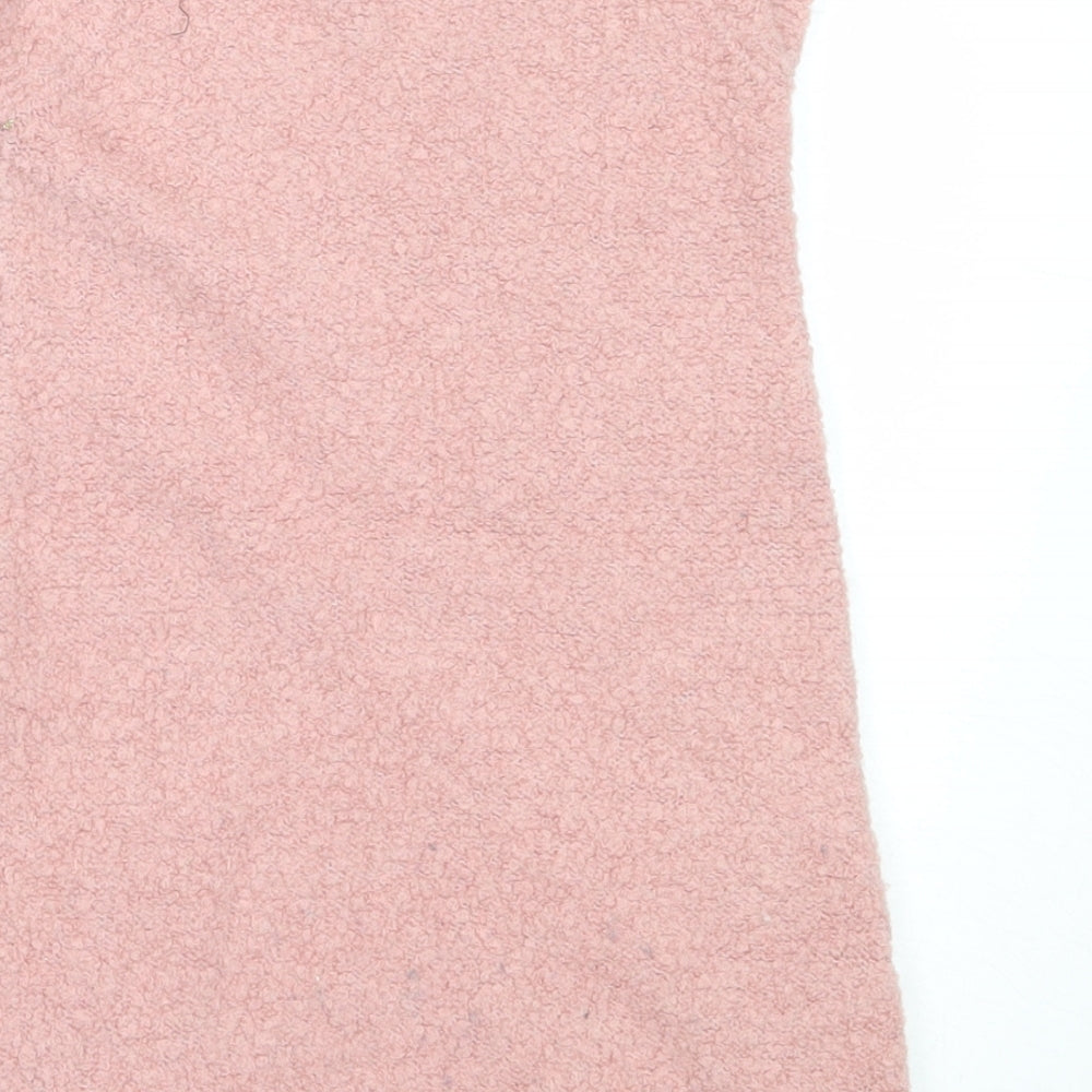 NEXT Girls Pink  Acrylic Shift  Size 3-4 Years  Round Neck