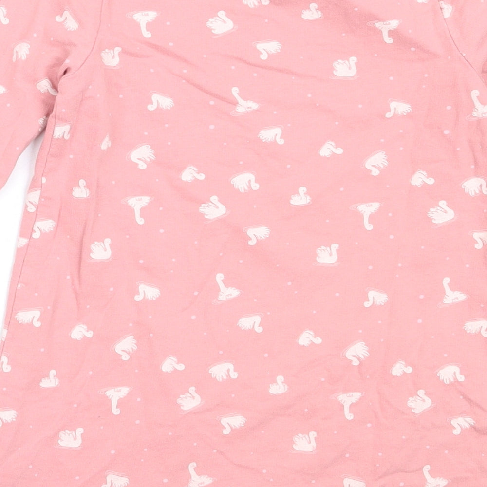 George Girls Pink  Cotton T-Shirt Dress  Size 3-4 Years  Round Neck
