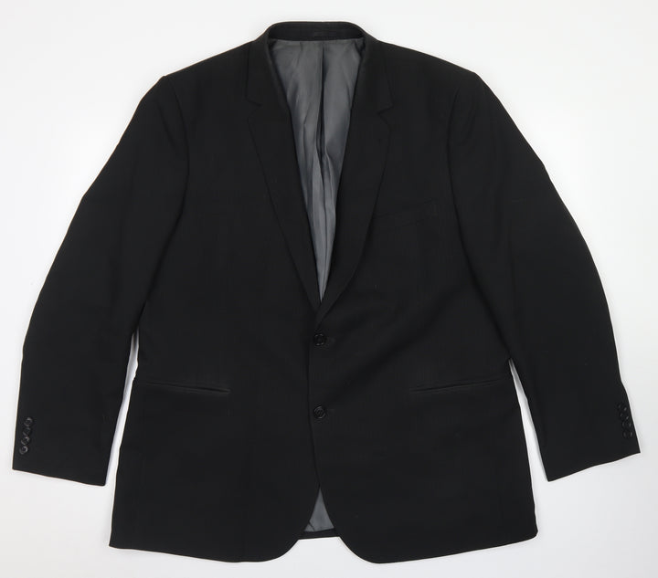 F&F Mens Beige Striped Polyester Jacket Blazer Size 46