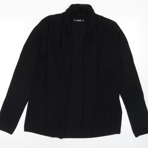 Dunnes Stores Womens Black Round Neck  Viscose Cardigan Jumper Size S