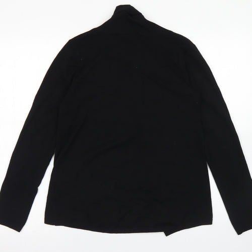 Dunnes Stores Womens Black Round Neck  Viscose Cardigan Jumper Size S