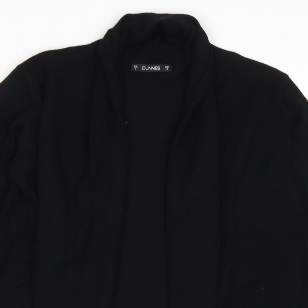 Dunnes Stores Womens Black Round Neck  Viscose Cardigan Jumper Size S