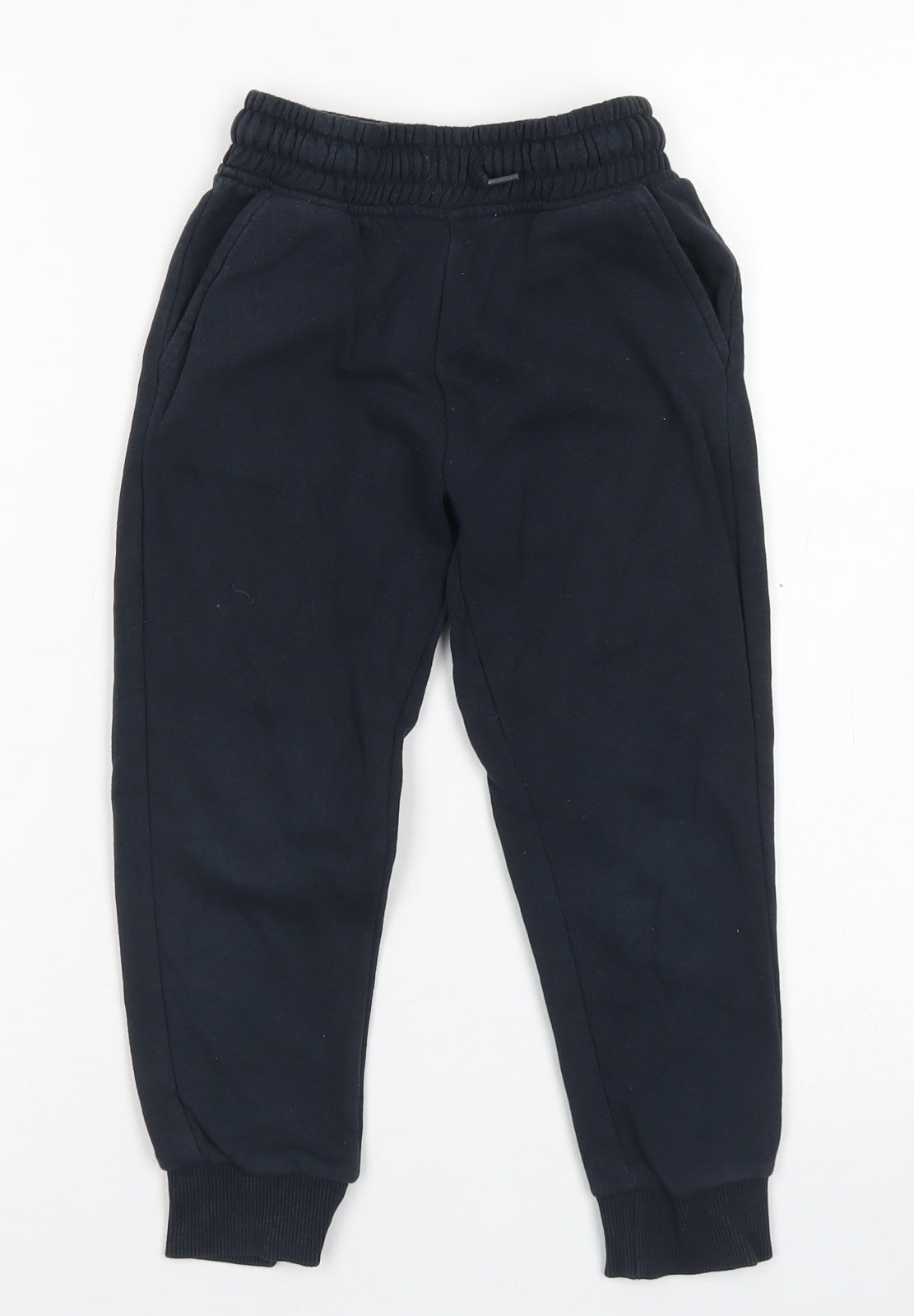 Dunnes Stores Boys Blue  Cotton Jogger Trousers Size 5 Years  Regular