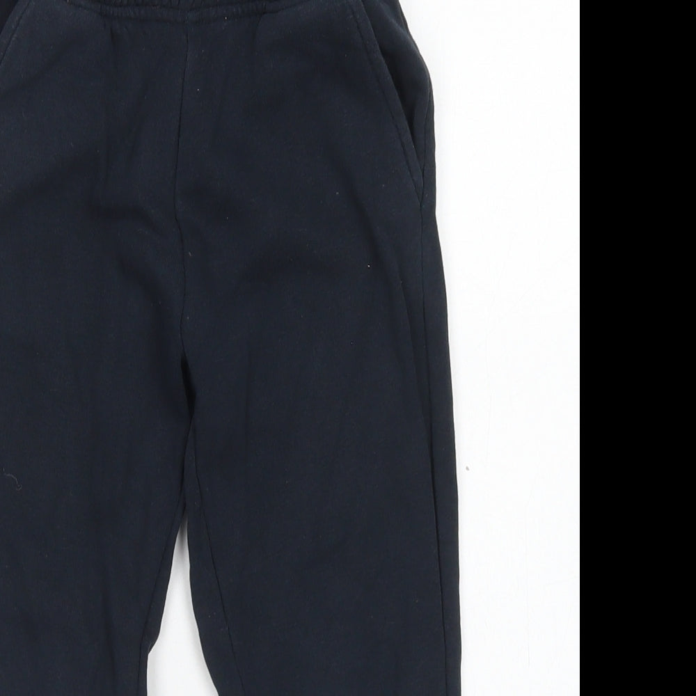 Dunnes Stores Boys Blue  Cotton Jogger Trousers Size 5 Years  Regular