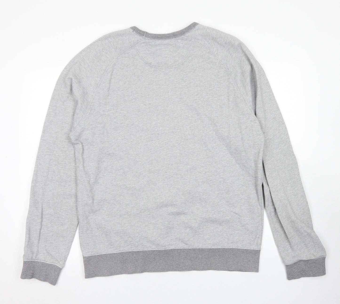 Blue Harbour Mens Grey  Cotton Pullover Sweatshirt Size M