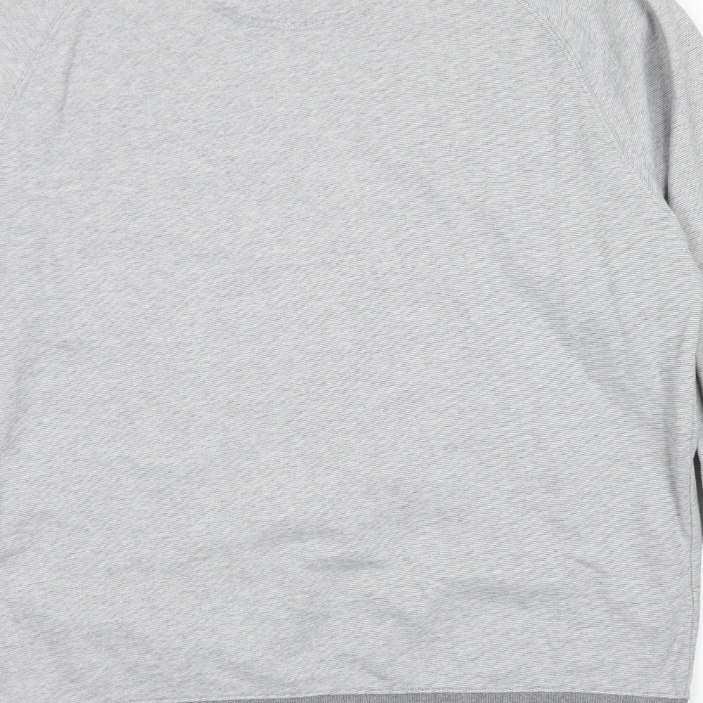 Blue Harbour Mens Grey  Cotton Pullover Sweatshirt Size M