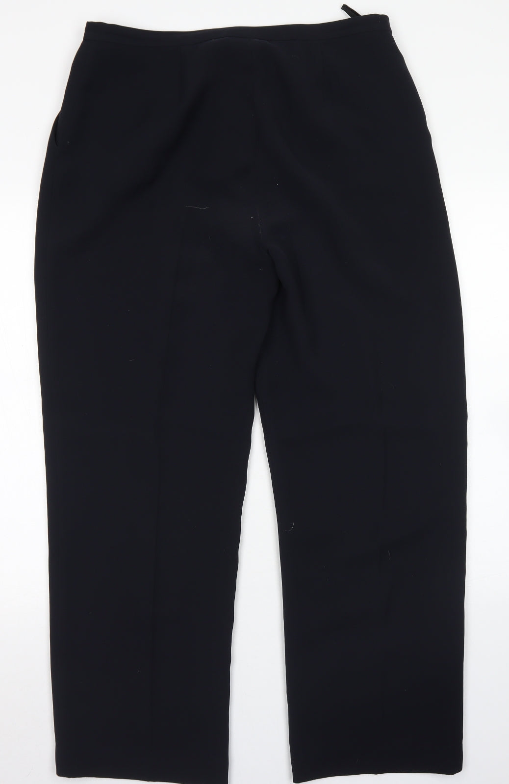 Principles Womens Blue  Polyester Dress Pants Trousers Size 16 L29 in Regular Hook & Eye