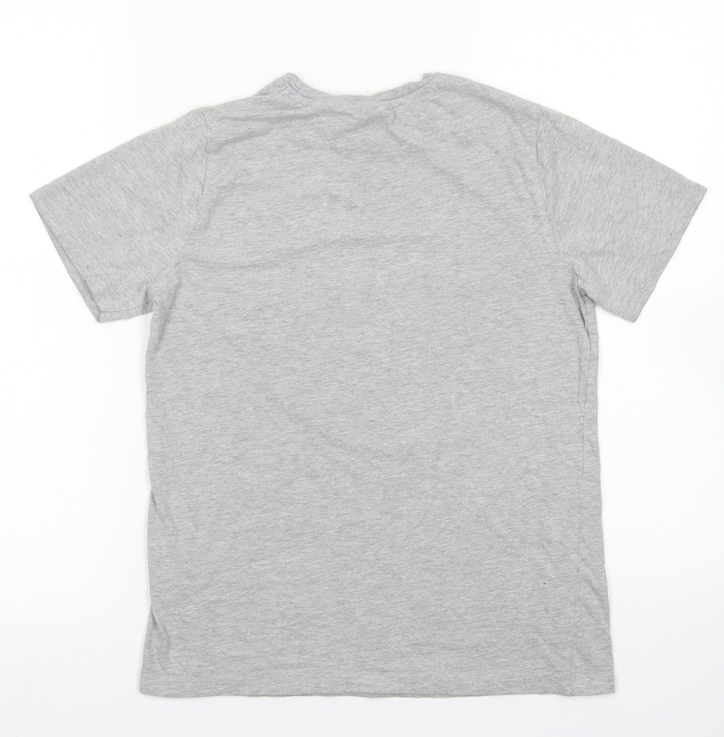 Primark Boys Grey  Cotton Basic T-Shirt Size 11-12 Years Crew Neck  - Black Panther