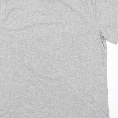 Primark Boys Grey  Cotton Basic T-Shirt Size 11-12 Years Crew Neck  - Black Panther