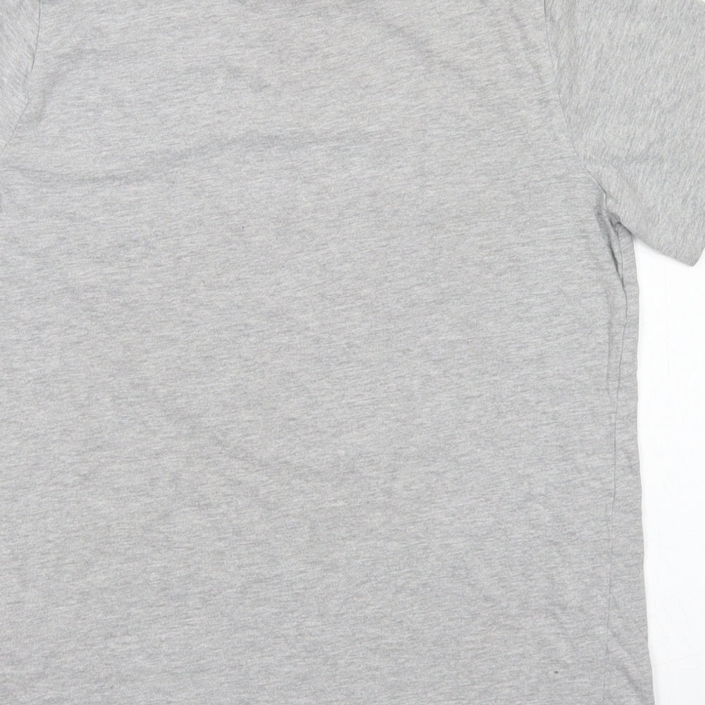 Primark Boys Grey  Cotton Basic T-Shirt Size 11-12 Years Crew Neck  - Black Panther