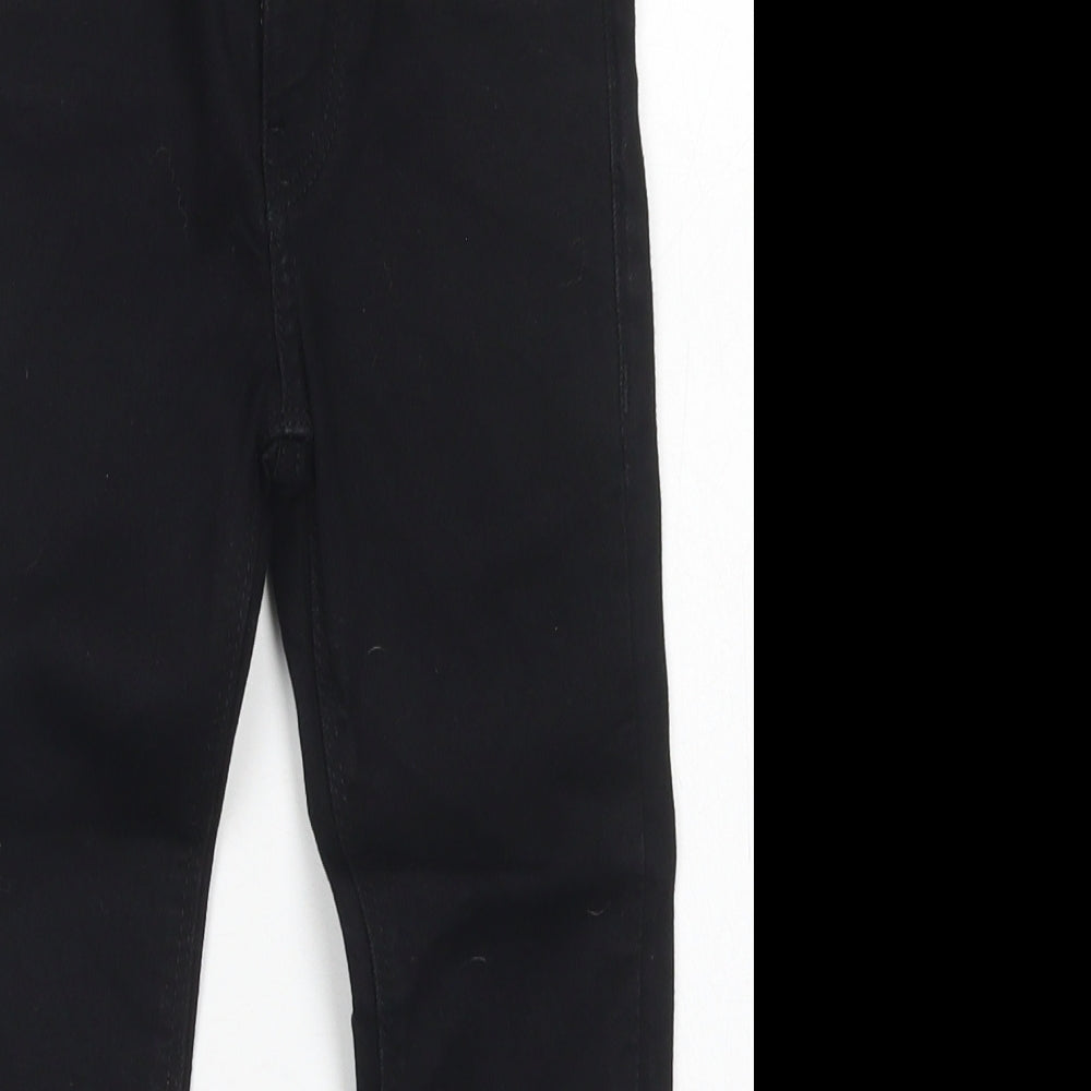 Matalan Boys Black  Cotton Skinny Jeans Size 4 Years  Regular Button