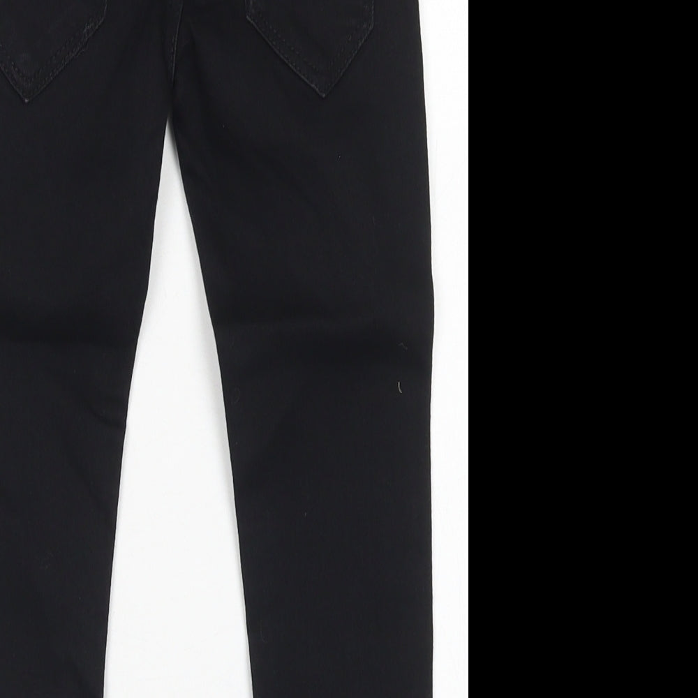 Matalan Boys Black  Cotton Skinny Jeans Size 4 Years  Regular Button