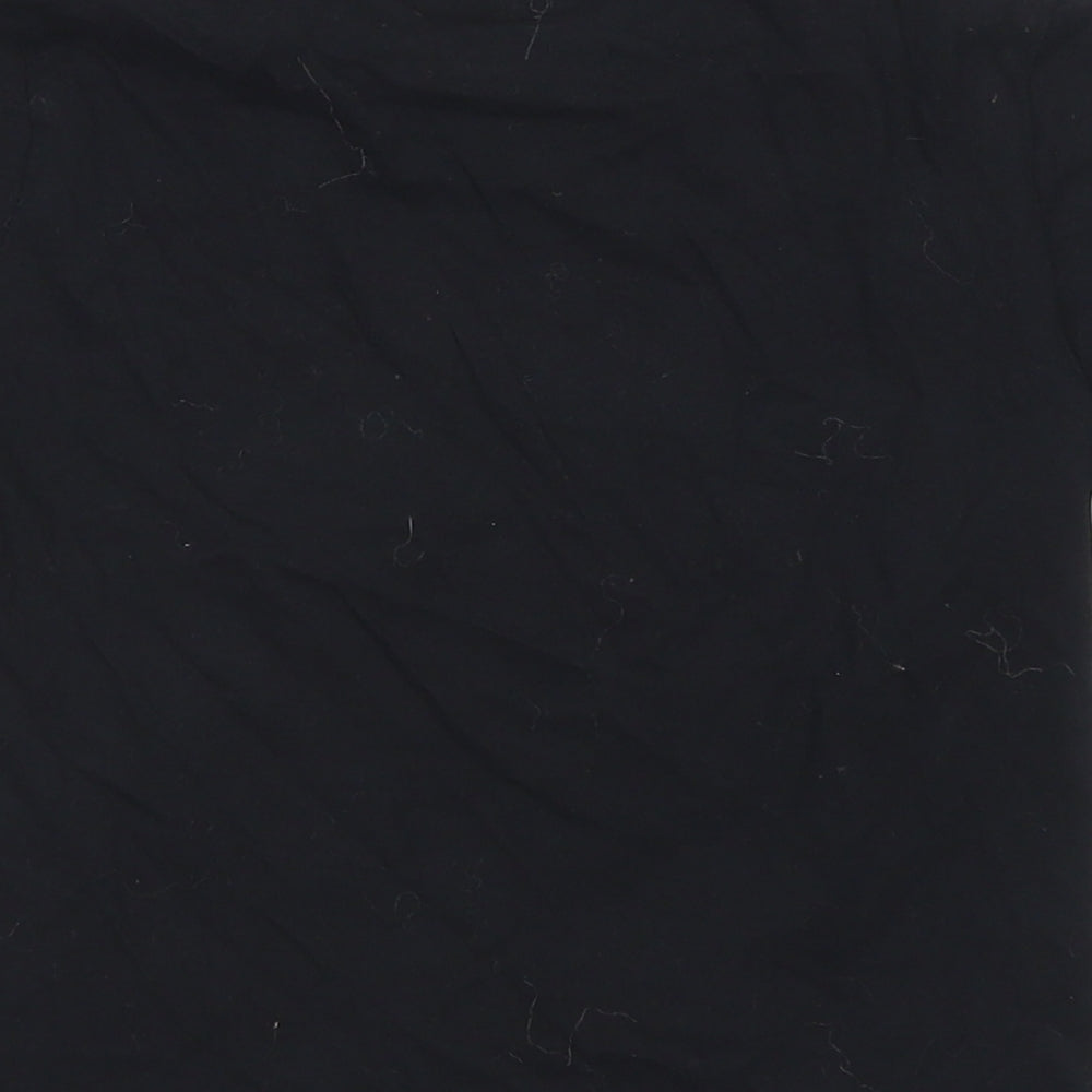 Primark Boys Black  Cotton Basic T-Shirt Size 4-5 Years Crew Neck  - PlayStation