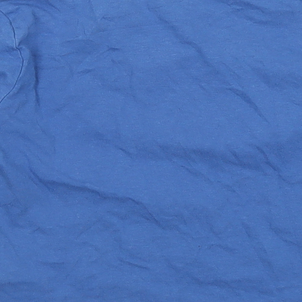 Primark Boys Blue  Cotton Basic T-Shirt Size 4-5 Years Crew Neck  - Dinosaur Basketball