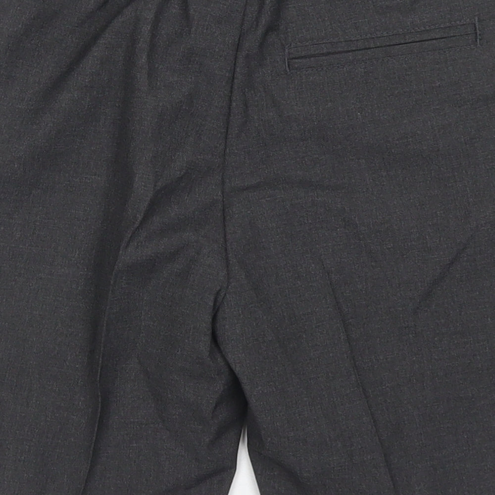 TU Boys Grey  Polyester Chino Shorts Size 6 Years  Regular Hook & Eye - School Wear
