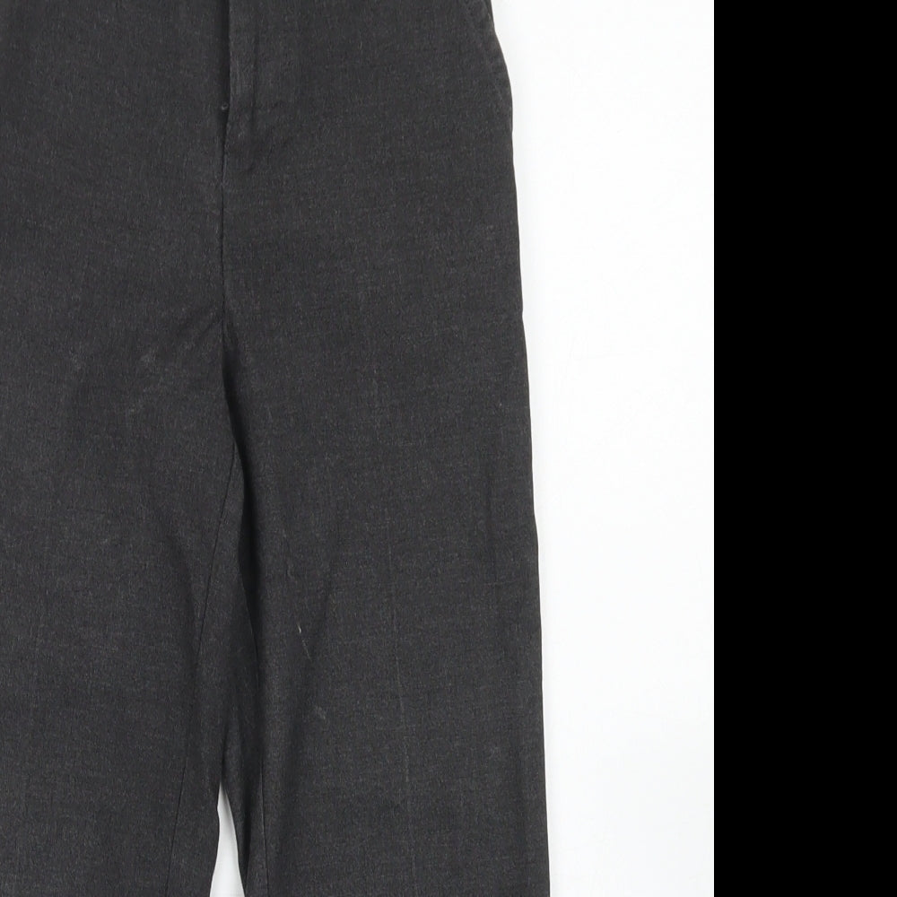 TU Boys Grey  Polyester Dress Pants Trousers Size 6 Years  Regular Hook & Eye - School Wear