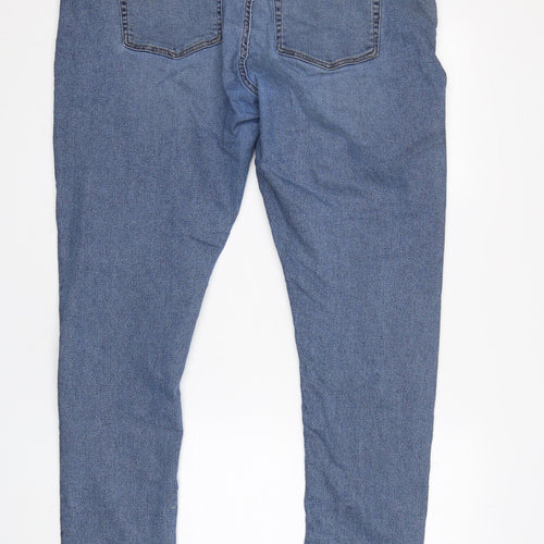 COLLUSION Mens Blue  Cotton Skinny Jeans Size 44 L34 in Regular