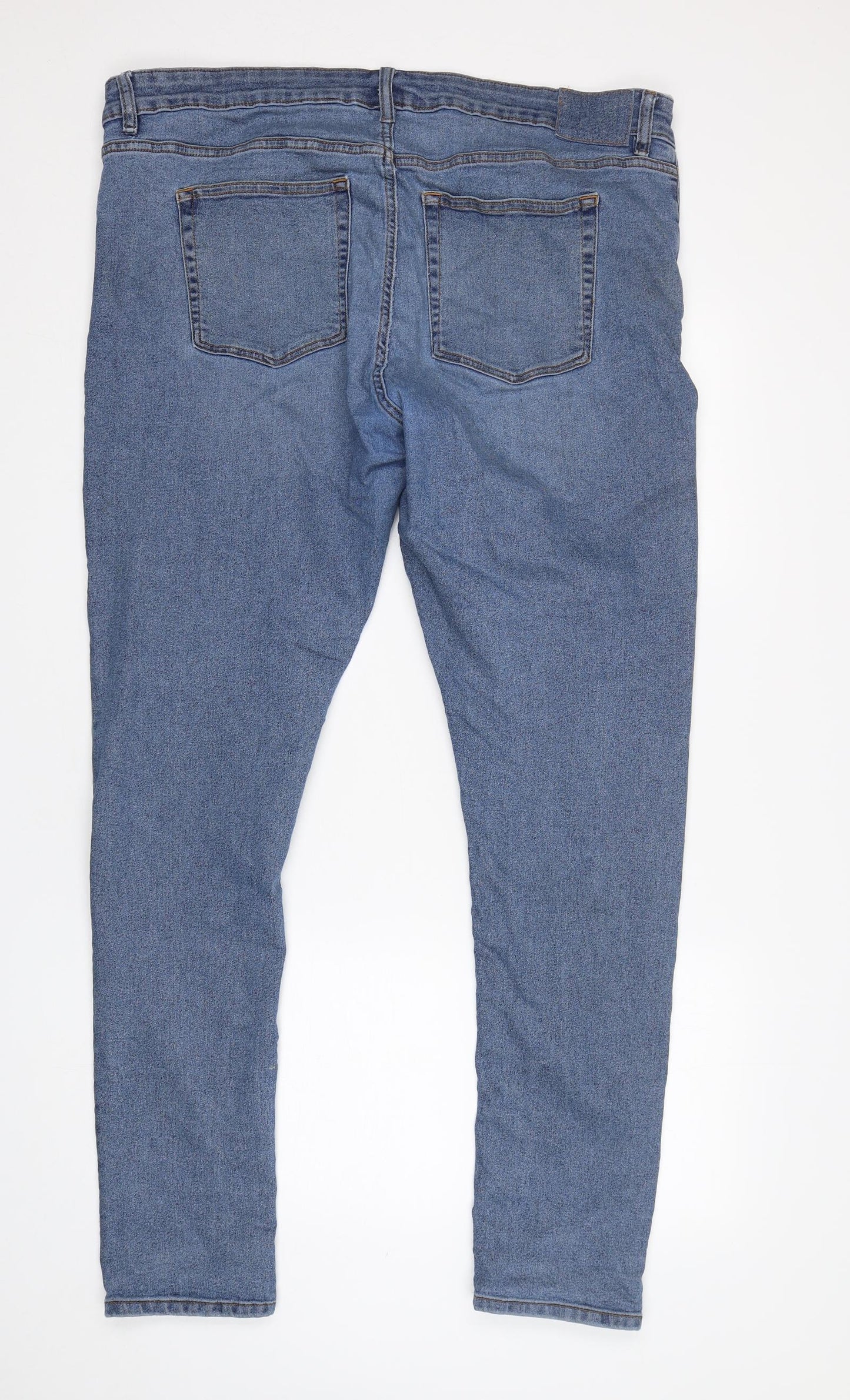 COLLUSION Mens Blue  Cotton Skinny Jeans Size 44 L34 in Regular