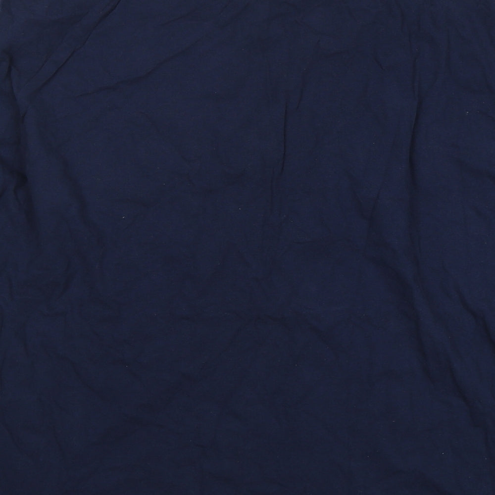 Gildan Mens Blue  Cotton  T-Shirt Size 2XL Round Neck