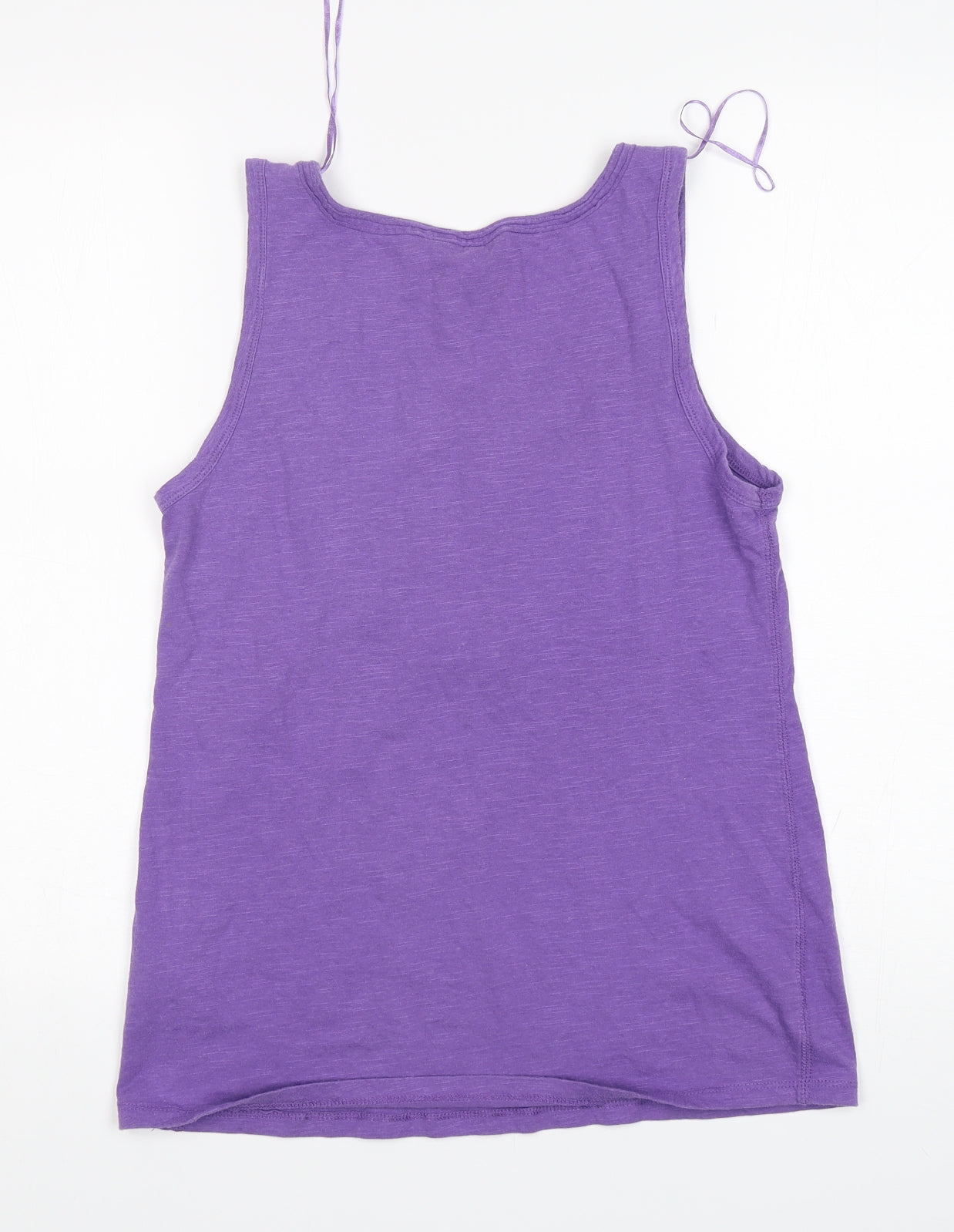 F&F Womens Purple  Cotton Basic Tank Size 12 Round Neck