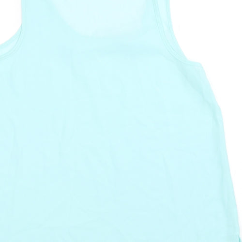 Primark Womens Green  Polyester Basic Tank Size 14 Round Neck