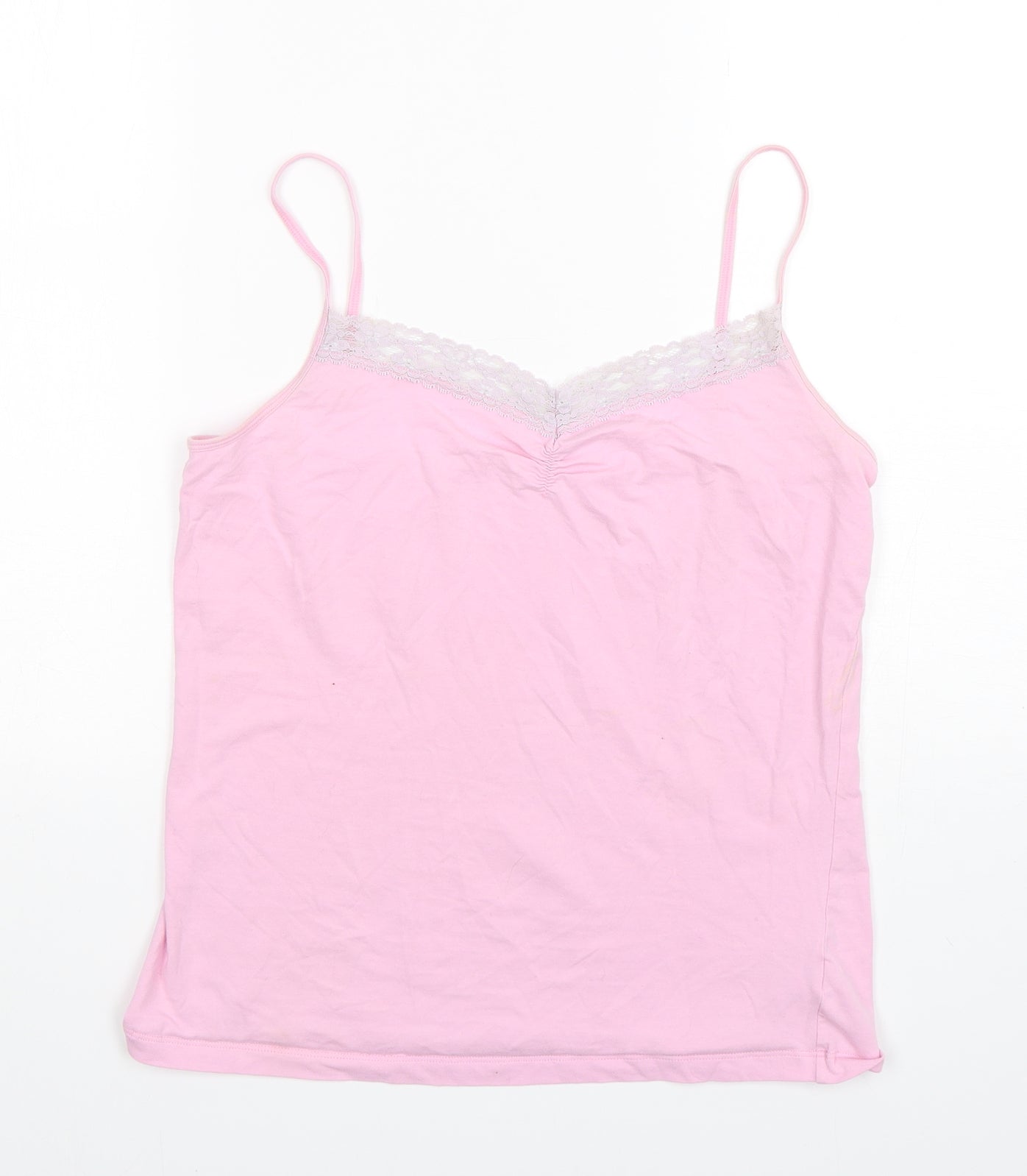 F&F Womens Pink  Cotton Top Pyjama Top Size 12