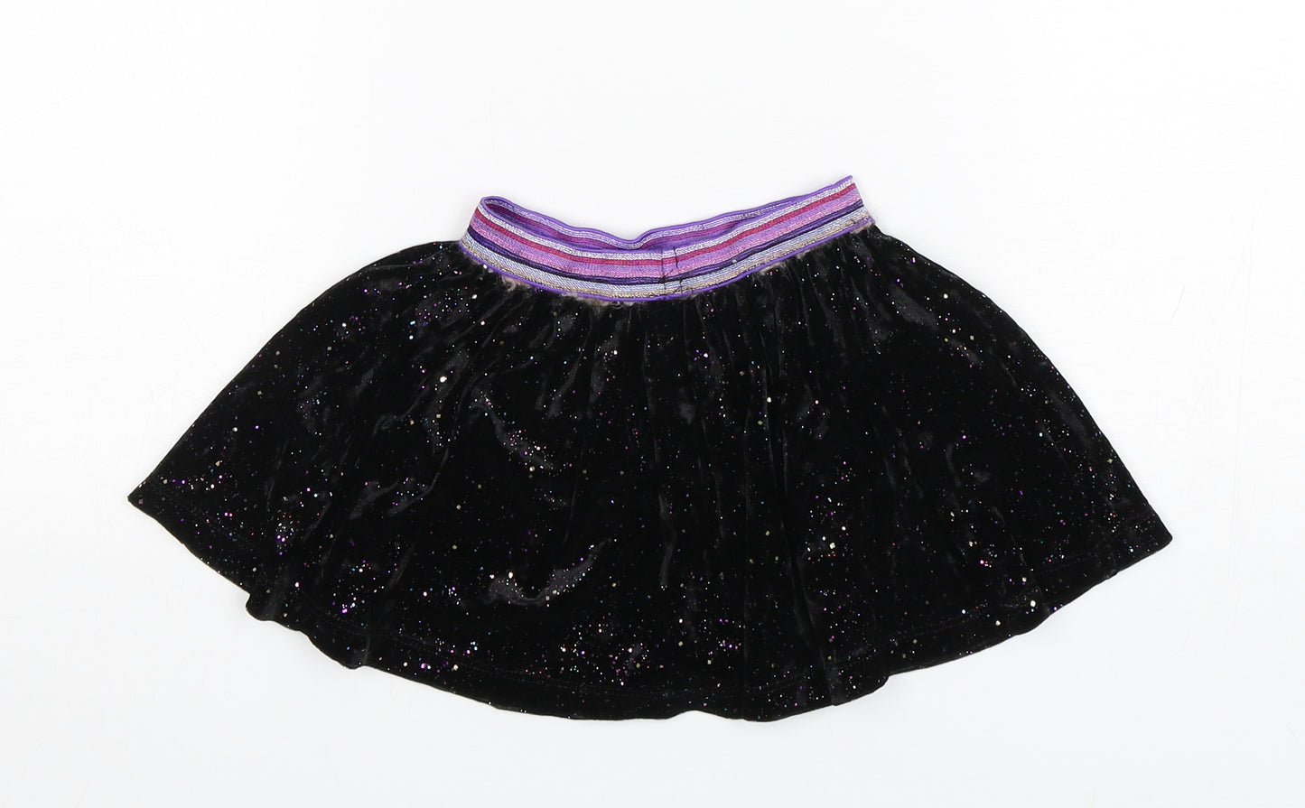 Nutmeg Girls Black  Polyester A-Line Skirt Size 2-3 Years  Regular