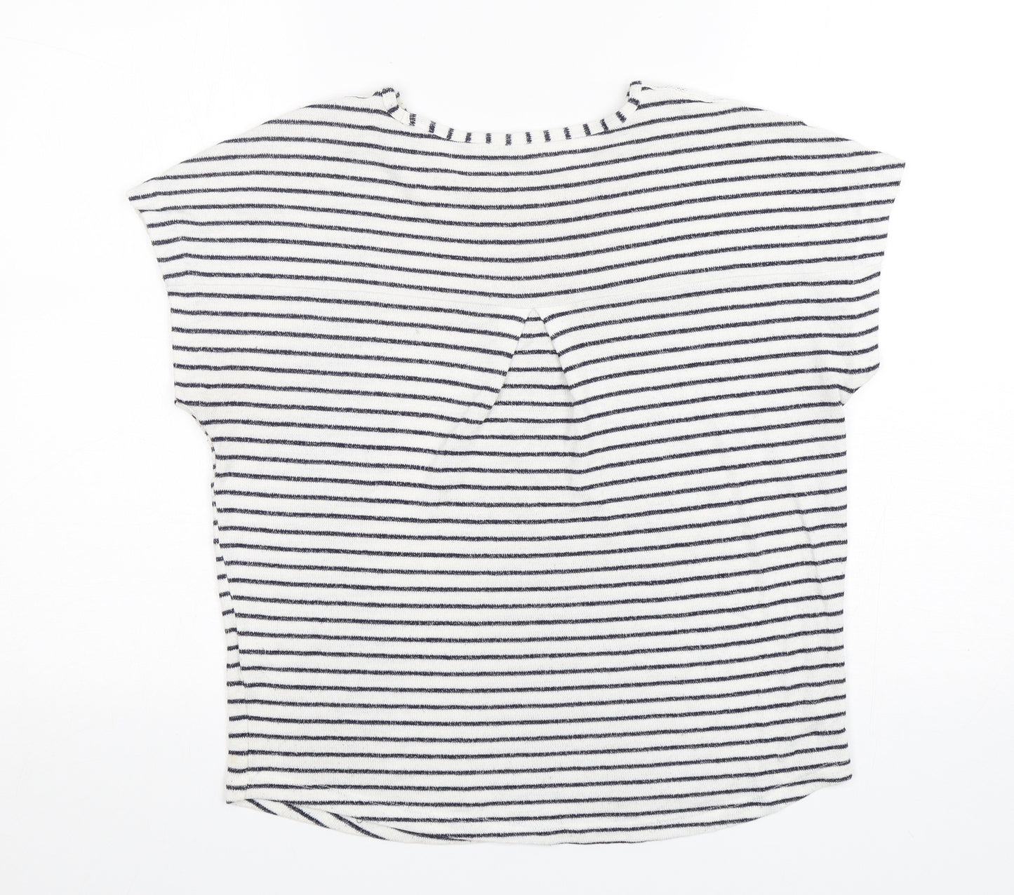 TU Womens Multicoloured Round Neck Striped Viscose Pullover Jumper Size 10