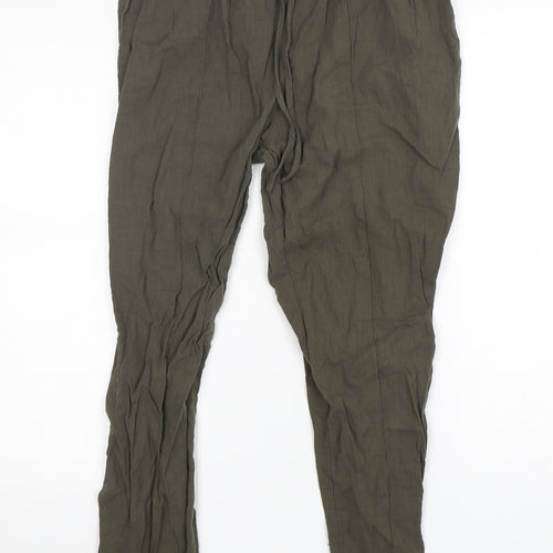 Shein  Womens Green  Cotton Bloomer Trousers Size L L26 in Regular