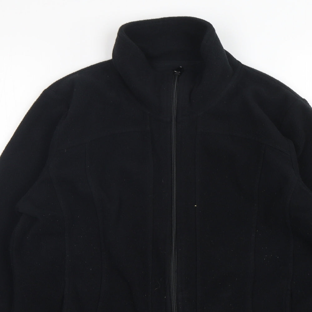 NEXT Womens Black  Polyester Full Zip Sweatshirt Size 14