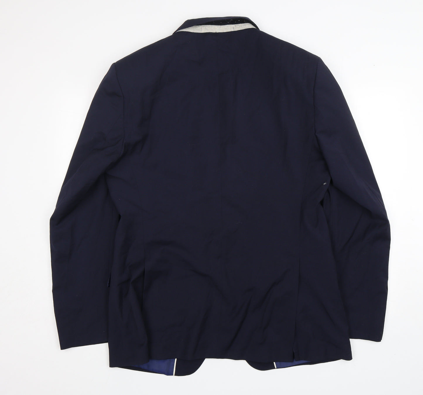 M&S Mens Blue  Wool Jacket Suit Jacket