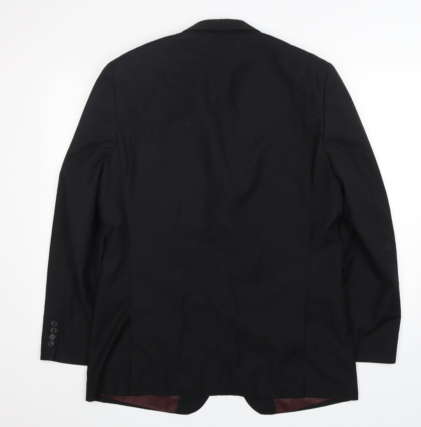 U&I Mens Black  Polyester Jacket Suit Jacket