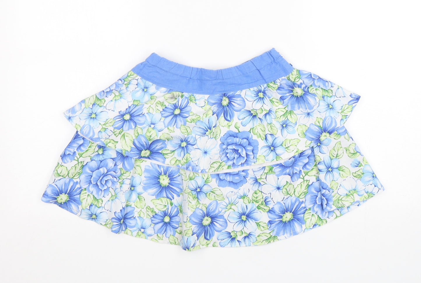 Preworn  Womens Multicoloured Floral Polyester Mini Skirt Size 10