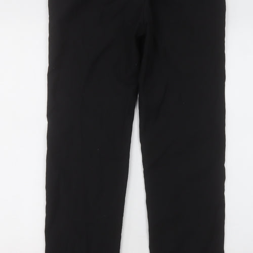 NEXT Mens Black  Polyester Capri Trousers Size 30 L31 in Regular Button