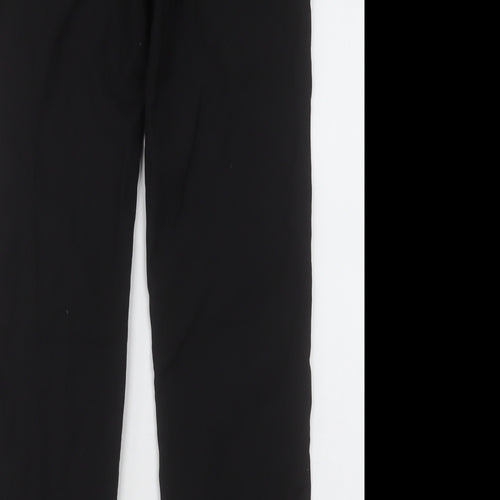 NEXT Mens Black  Polyester Capri Trousers Size 30 L31 in Regular Button