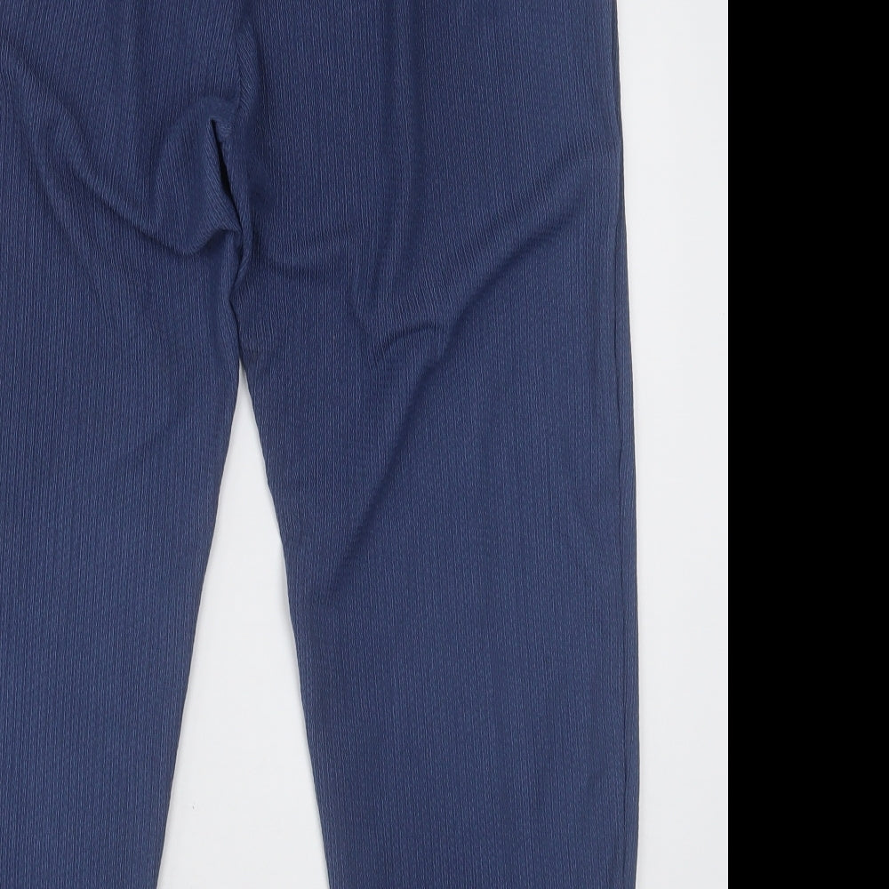bobnmarch Womens Blue  Polyester Trousers  Size 16 L30 in Regular