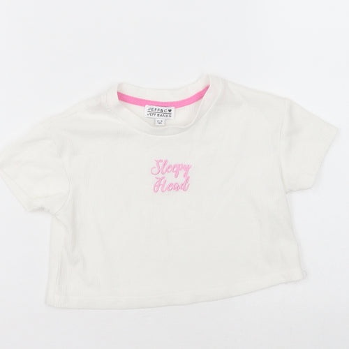 jeff & co Girls White  Cotton Cami Pyjama Top Size 2-3 Years  Pullover - Sleepy Head