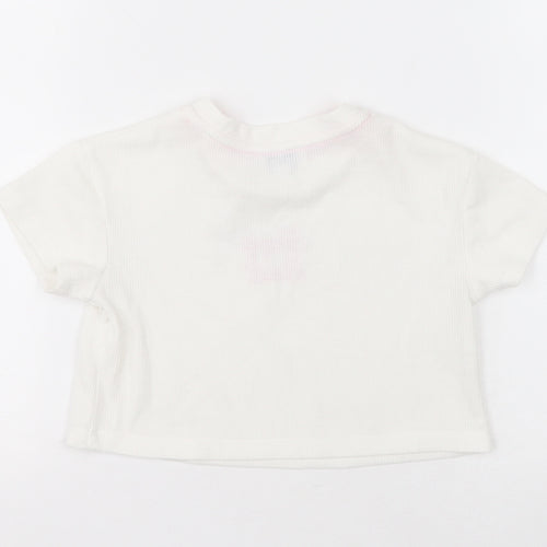 jeff & co Girls White  Cotton Cami Pyjama Top Size 2-3 Years  Pullover - Sleepy Head