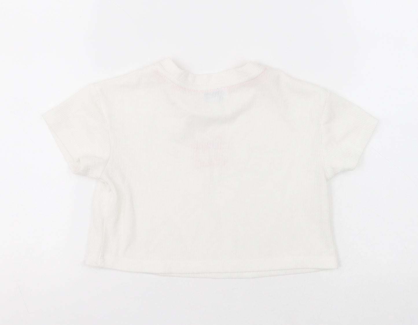 jeff & co Girls White  Cotton Cami Pyjama Top Size 2-3 Years  Pullover - Sleepy Head