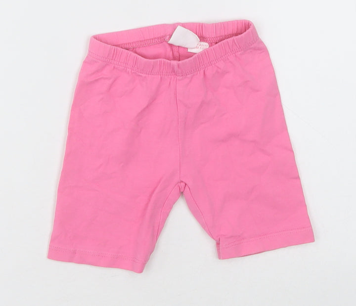 Zara Girls Pink Cotton Shorts Outfit/Set Size 18-24 Months