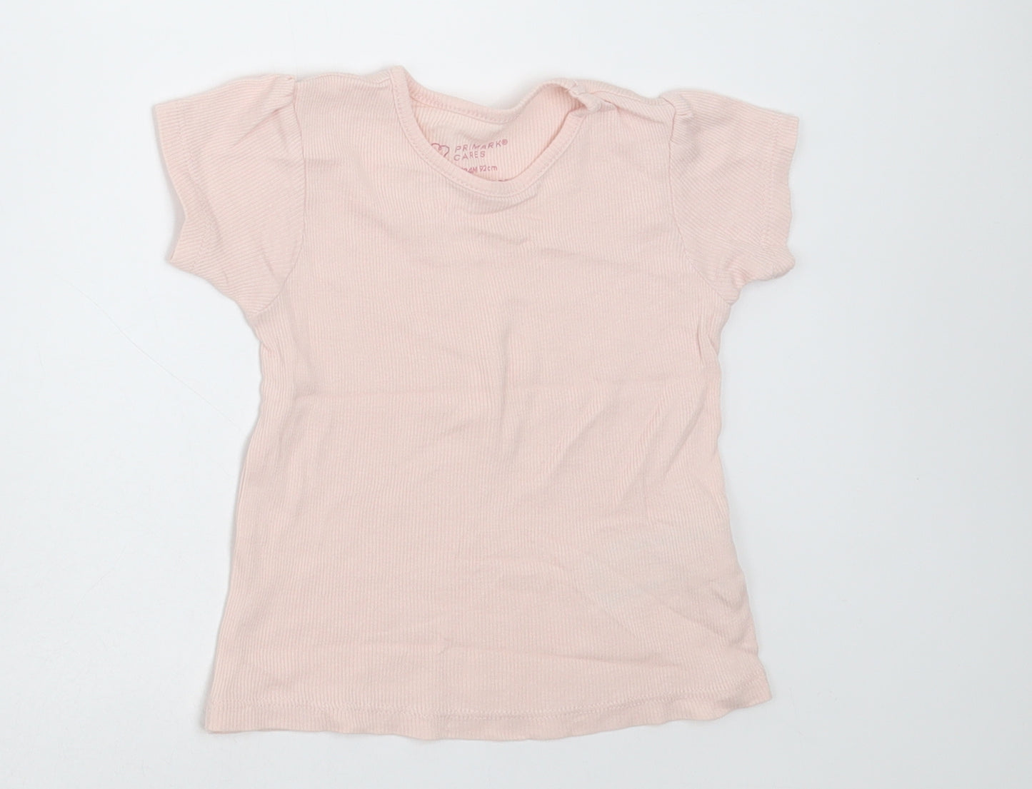 Primark Girls Pink  Cotton  Pyjama Set Size 18-24 Months  Pullover