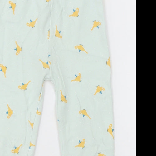 George Girls Green Geometric Cotton  Pyjama Pants Size 18-24 Months  Pullover - tea pot