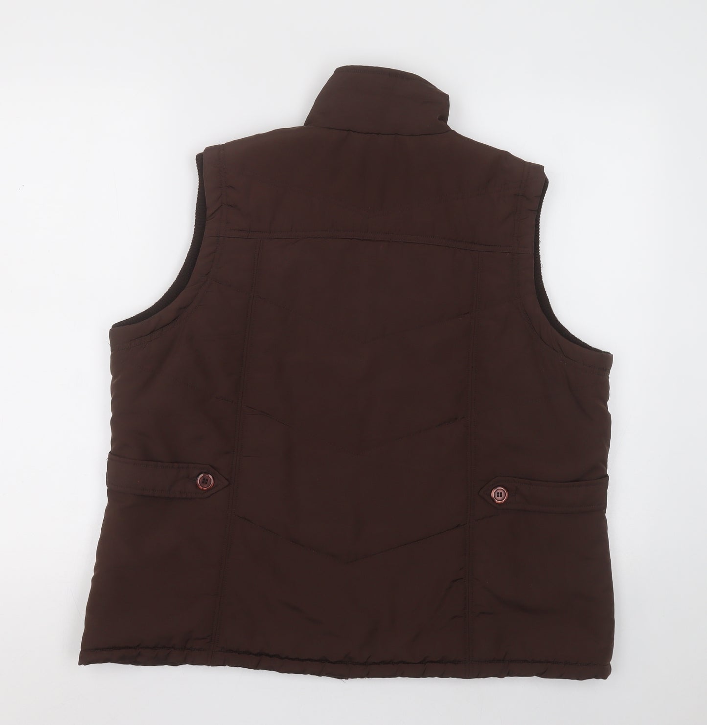 BM Womens Brown   Gilet Jacket Size 18  Zip