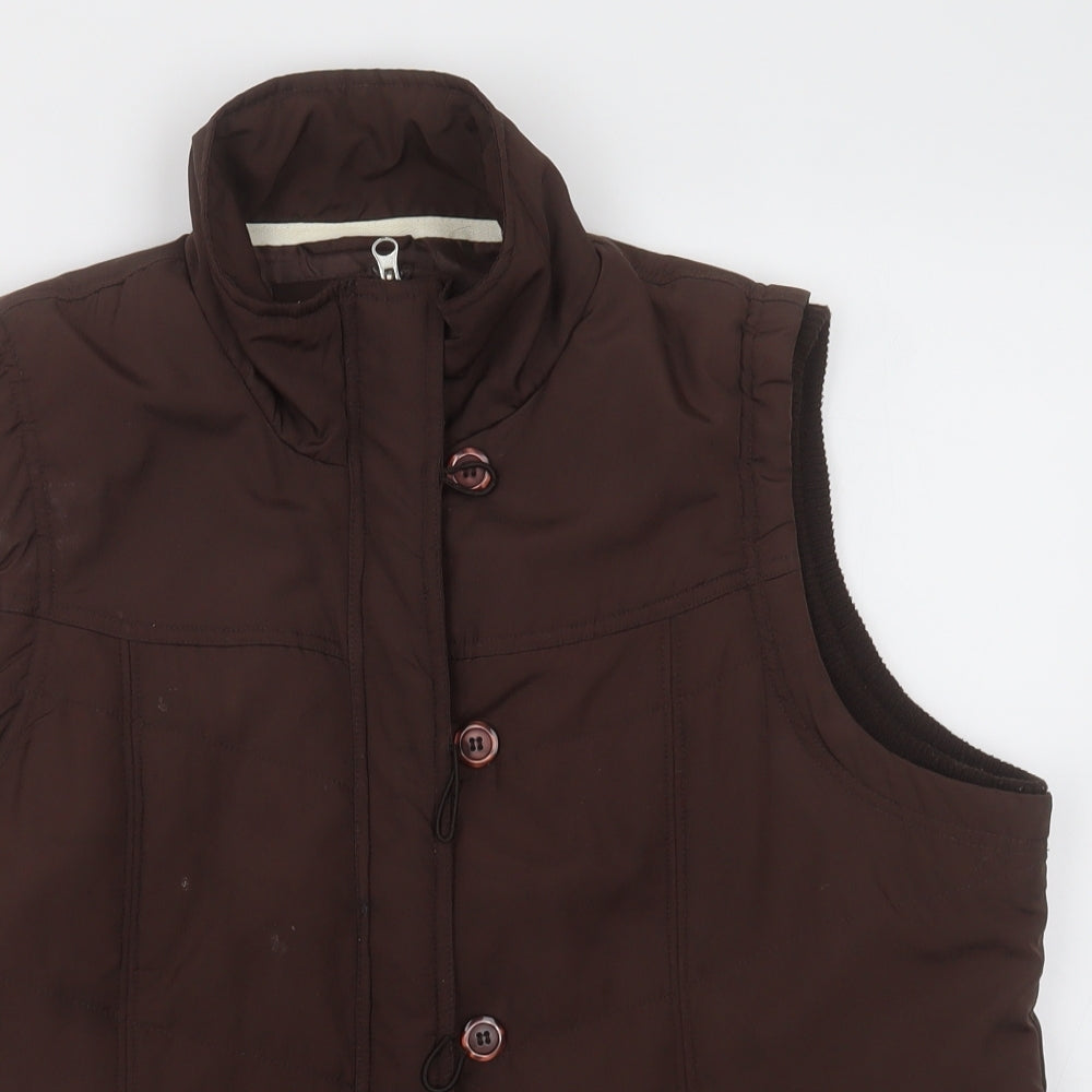 BM Womens Brown   Gilet Jacket Size 18  Zip