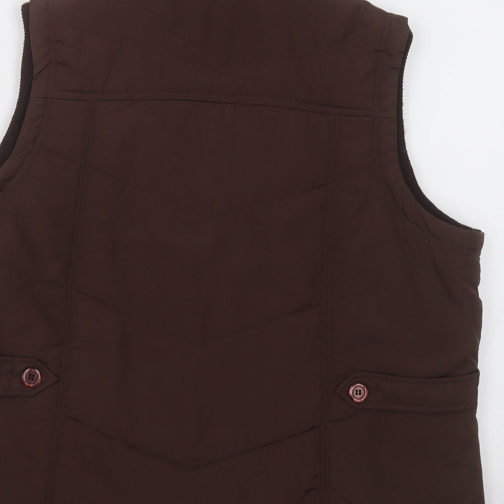 BM Womens Brown   Gilet Jacket Size 18  Zip