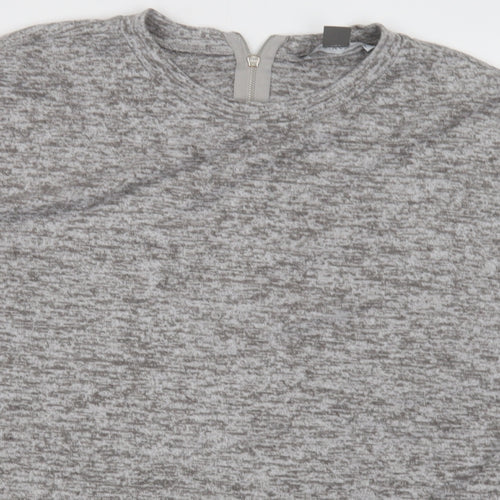 Primark Womens Grey  Polyester Pullover Sweatshirt Size S  Zip